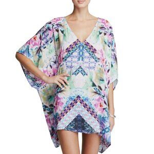NEW Nanette Lepore Bollywood Sublimation Caftan Cover-Up Dress NWT - Size L